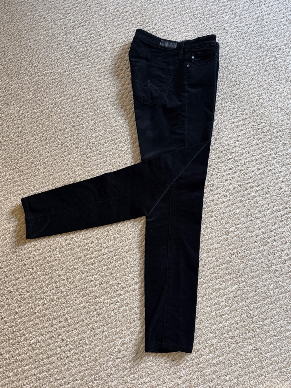 Super Black Velvet Jeans